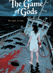 jimeng-2026-03-25-5785-插画、漫画感插画、电影感、故事感、 远洋渔船_暴风雨_白衣女人_尸体_血迹_诡异…