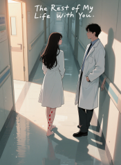 jimeng-2026-03-26-6652-插画、漫画感插画、电影感、故事感、 医院走廊尽头，逆光中男女主角背对而立。 男主…