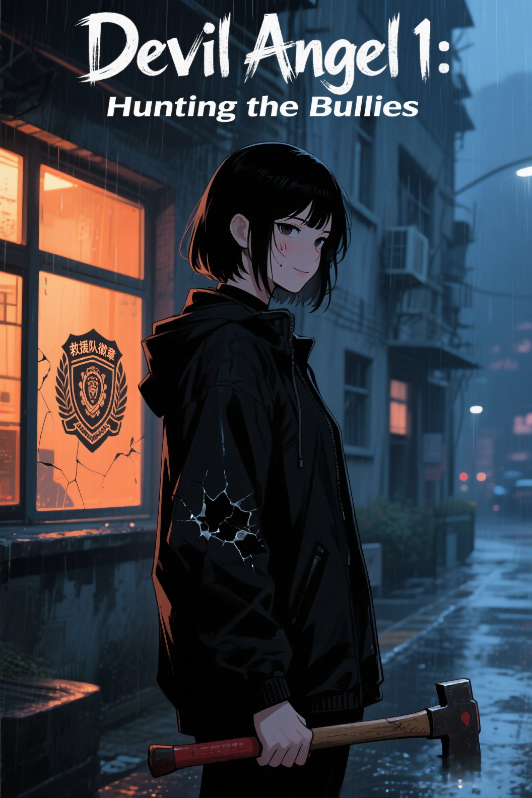 jimeng-2026-04-03-9068-插画、日漫插画、电影感、故事感、氛围感 画面采用电影感极强的竖版特写构图，聚焦于…