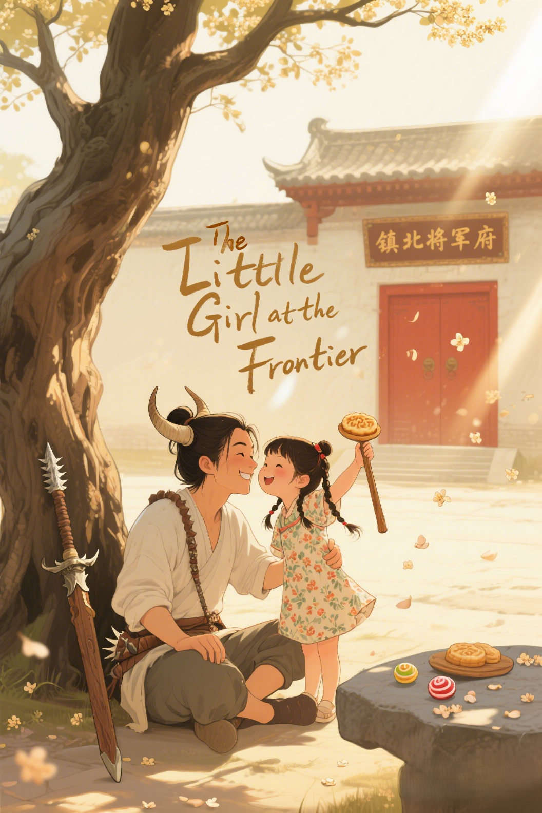 jimeng-2026-04-11-4116-插画、古风插画、漫画感插画、电影感、故事感、氛围感 小姨顾潇潇（粗布短打+狼牙棒…