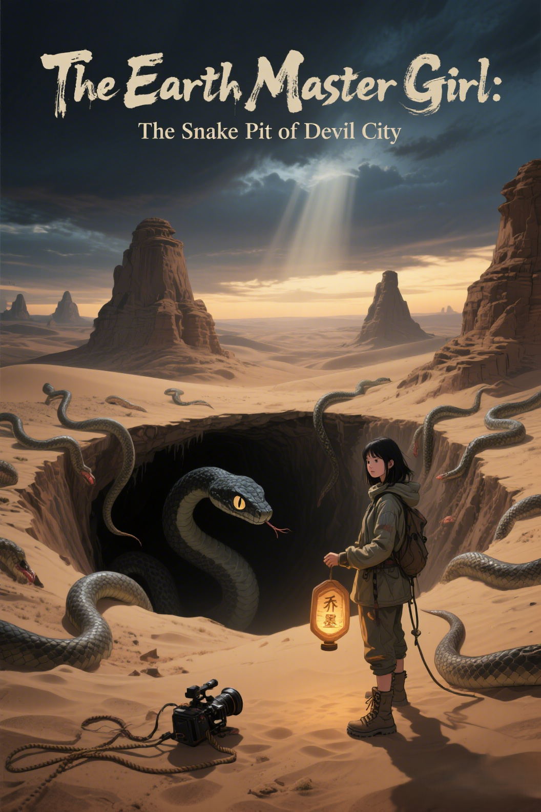 jimeng-2026-04-21-5842-插画、古风插画、漫画感插画、电影感、故事感、氛围感 国风奇幻插画，神秘氛围，穿防…