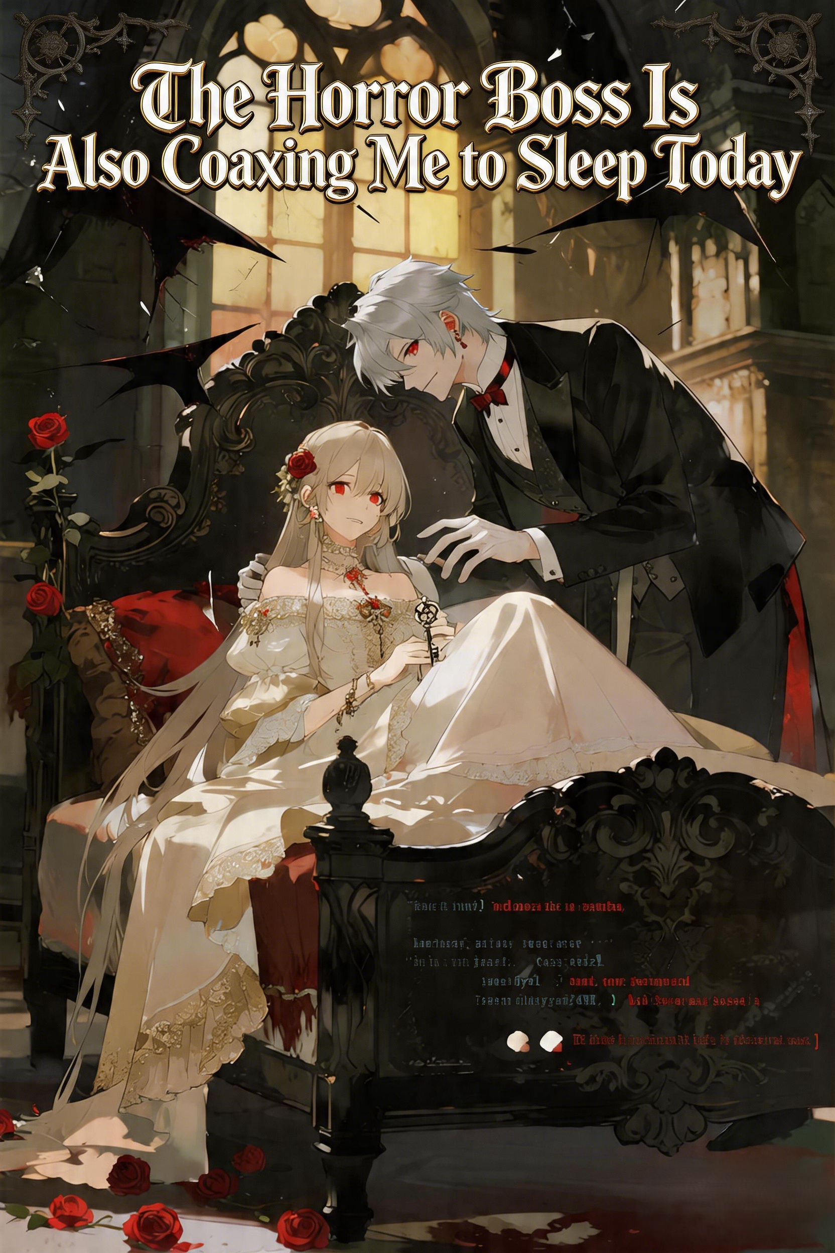 jimeng-2026-04-21-2855-添加艺术字标题：The Horror Boss Is Also Coaxing …