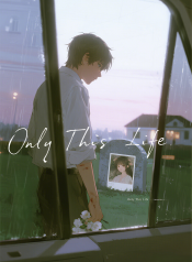 jimeng-2026-04-22-6096-插画、古风插画、漫画感插画、电影感、故事感、氛围感 前景是一扇半开的门（或是车窗…