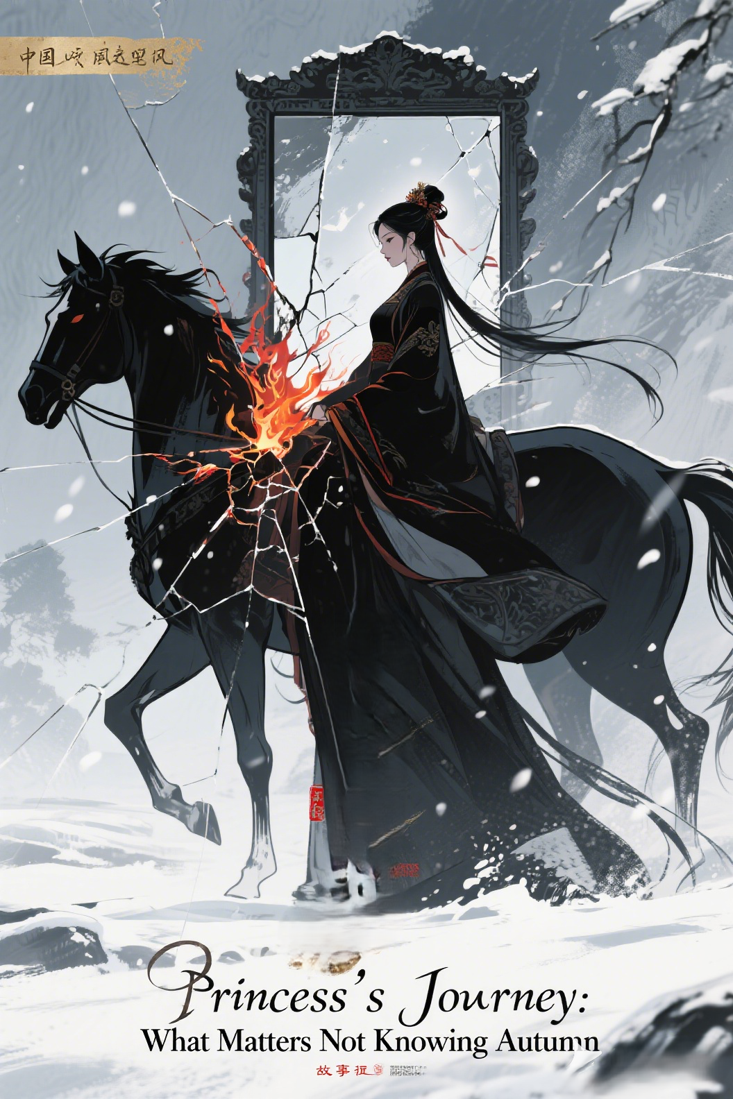 jimeng-2026-04-23-7530-插画、古风插画、漫画感插画、电影感、故事感、氛围感 中国古风，电影海报质感，暗黑…