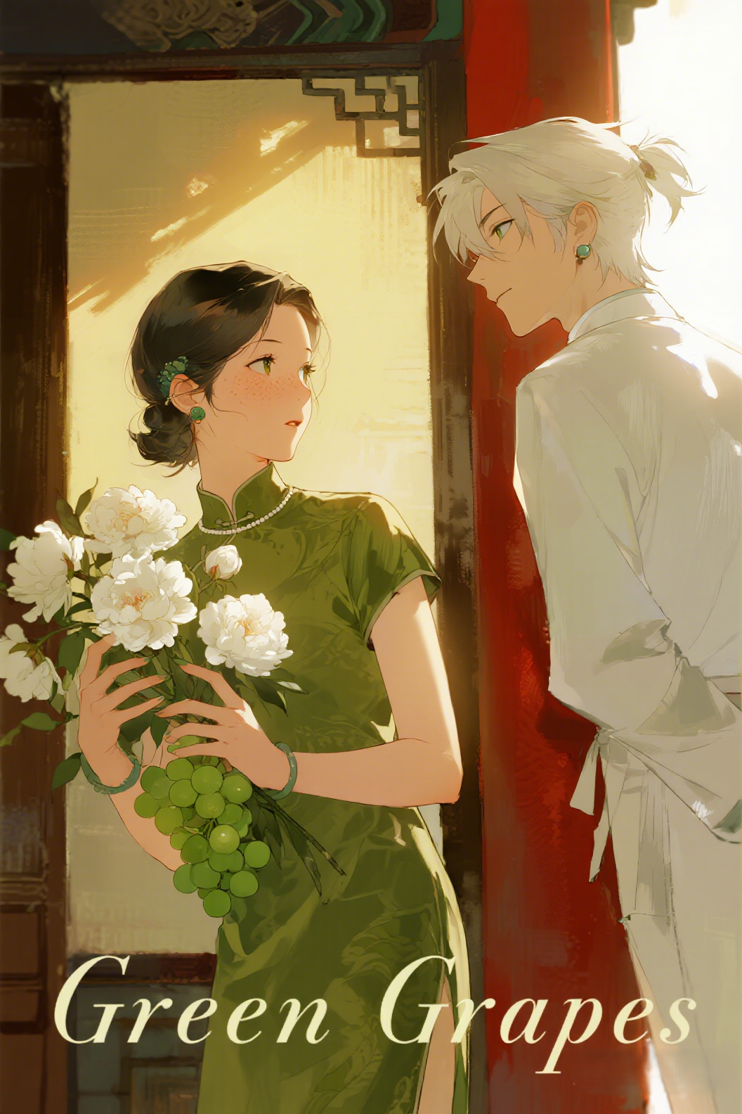 jimeng-2026-04-27-9528-插画、古风插画、漫画感插画、电影感、故事感、氛围感 中国古风，民国时期，电影质感…