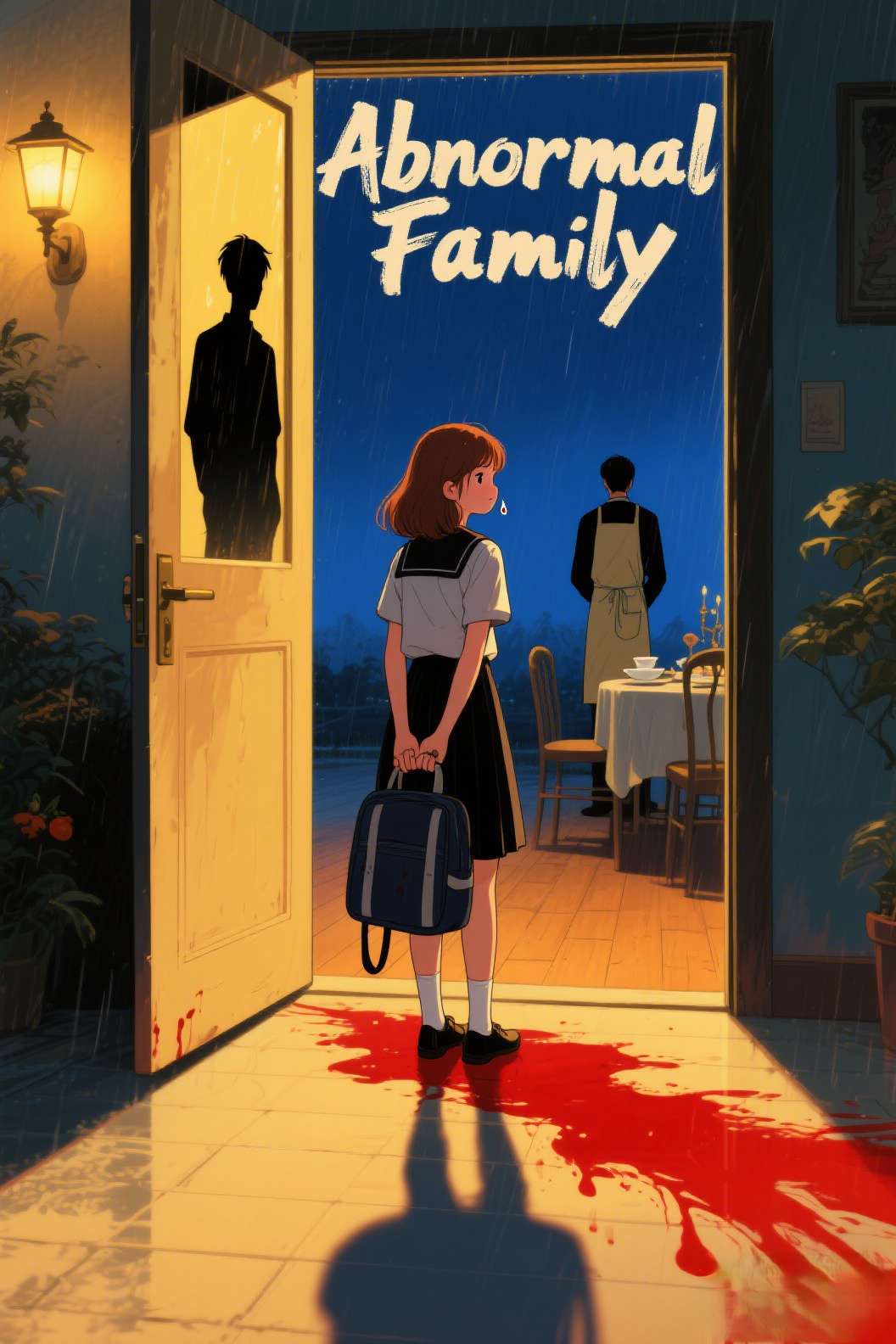 jimeng-2026-04-29-1449-插画、古风插画、漫画感插画、电影感、故事感、氛围感 画面主体是一个看起来成年的的…