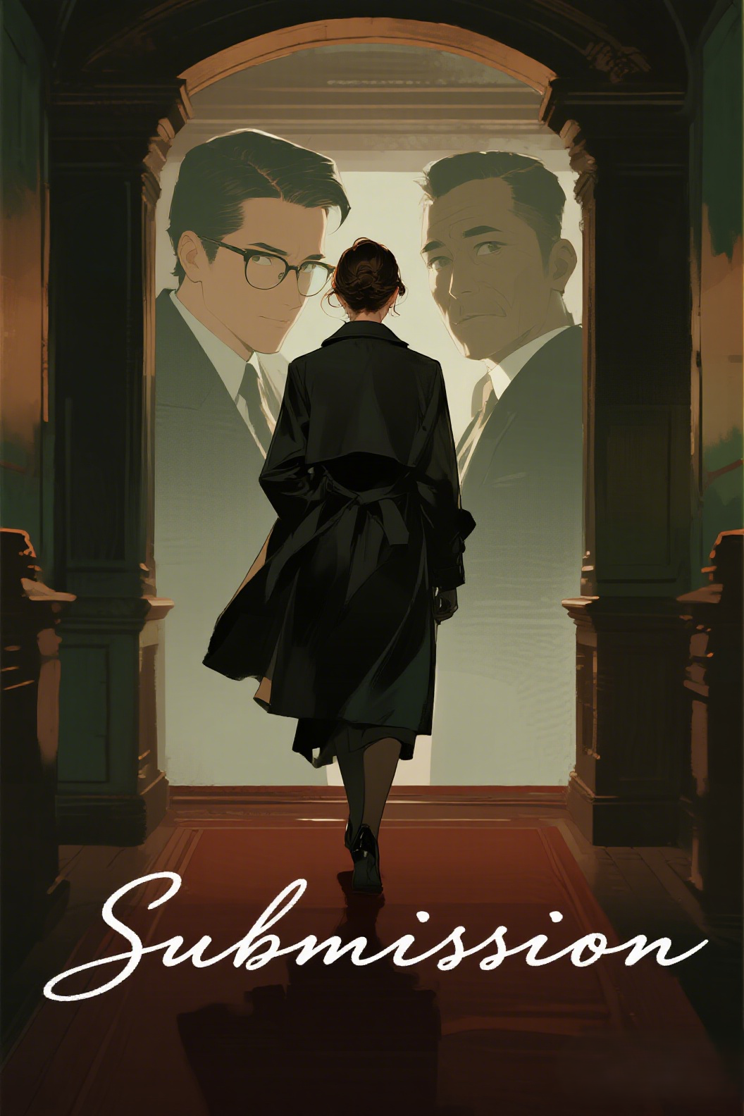 jimeng-2026-04-30-5867-插画、古风插画、漫画感插画、电影感、故事感、氛围感 电影级特写镜头。背景是虚化的…