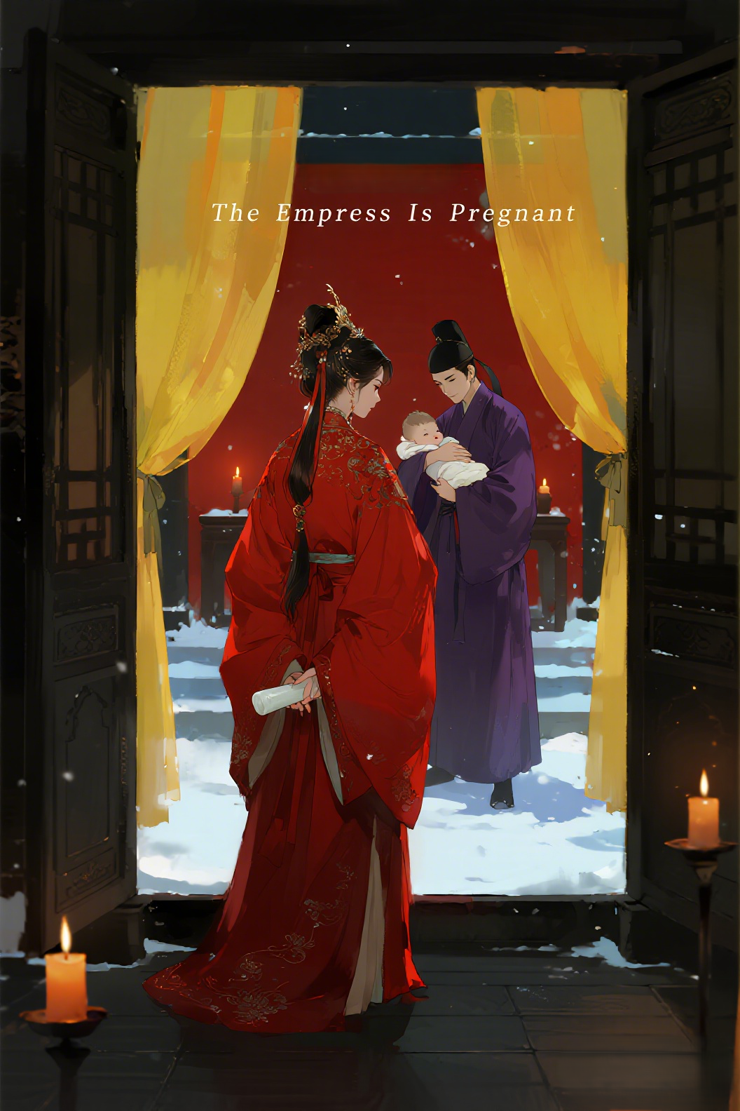 jimeng-2026-04-30-9853-插画、古风插画、漫画感插画、电影感、故事感、氛围感 中国古风，电影级画质，深宫夜…