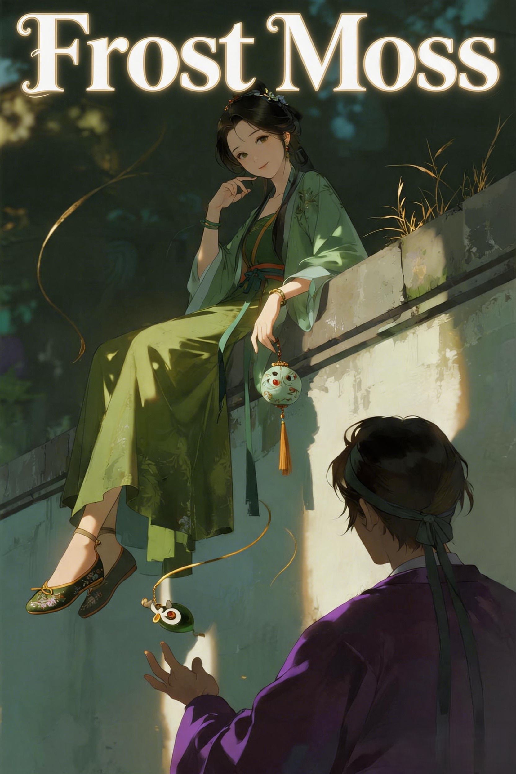 jimeng-2026-04-28-1601-添加浅色艺术字标题：Frost Moss 艺术字标题一定要添加！ 艺术字标题一…