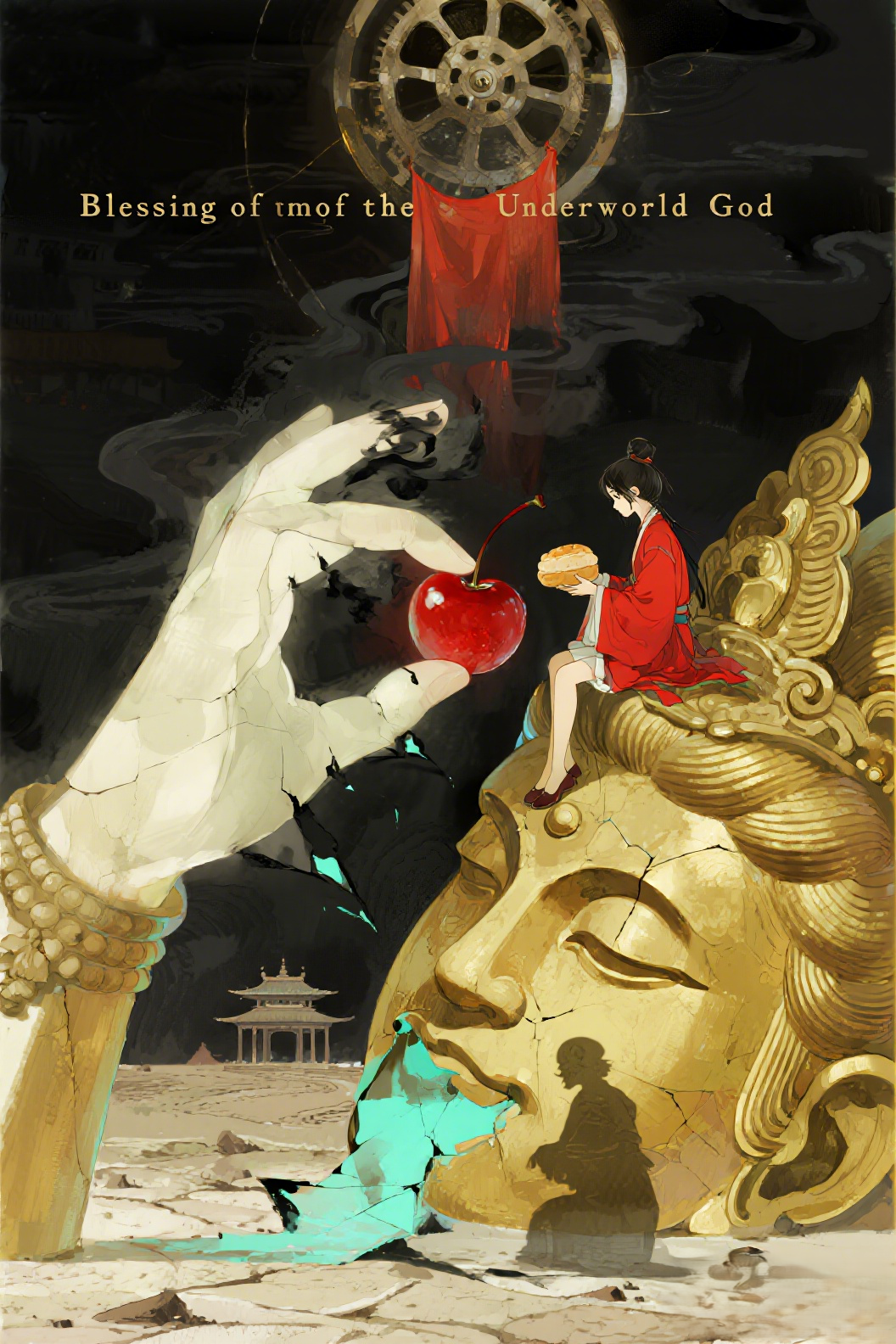 jimeng-2026-05-15-1728-插画、古风插画、漫画感插画、电影感、故事感、氛围感 暗黑奇幻、电影感、水墨晕染、…