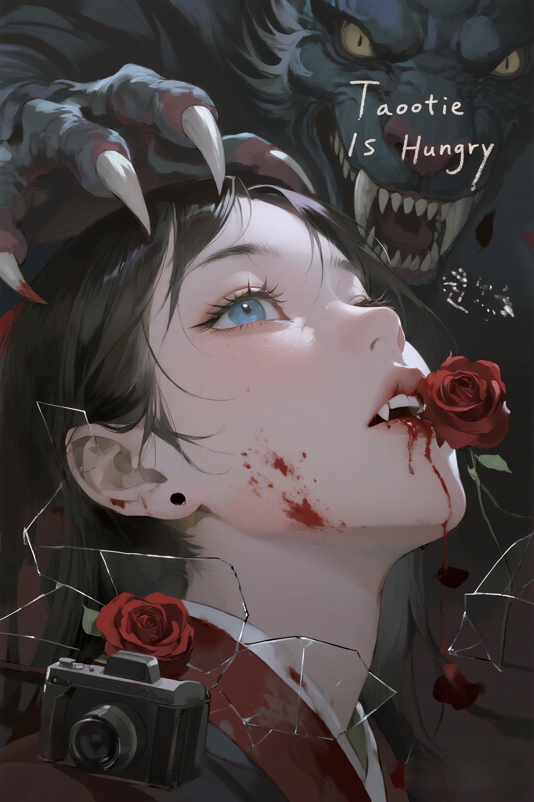 jimeng-2026-06-25-1904-插画、漫画感插画、古风插画、电影感、故事感、氛围感 一张极具电影质感的特写镜头。…