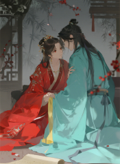 jimeng-2026-07-15-8280-插画、漫画感插画、古风插画、电影感、故事感、氛围感 中式古风，电影质感，宽幅构图…
